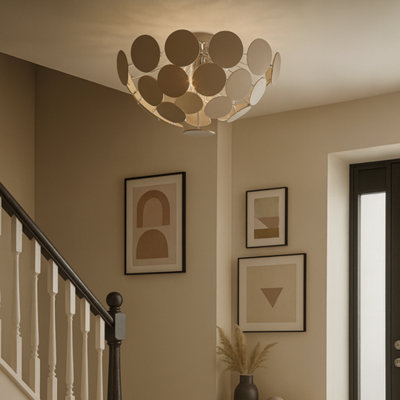 Pagazzi Lighting Skye 55Cm Sputnik  Semi-Flush Ceiling Light