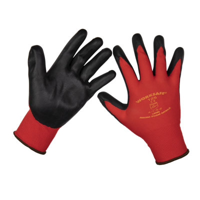 Sealey Flexi Grip Nitrile Palm Gloves ) - Pair Large