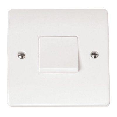 Click Scolmore Mode Isolation Plate Switch 20A 1 Gang 3-Pole WhiteCma021