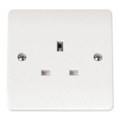 Click Scolmore Click Cma030 Mode 13A 1 Gang Unswitched Socket White from B&Q