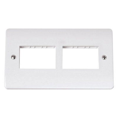 Click Scolmore Click Cma406 Mode 2 Gang 6 Module Minigrid Front Plate