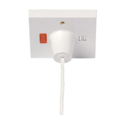 Click Scolmore Essentials 45A Double Pole Pull SwitchPrw210 from B&Q