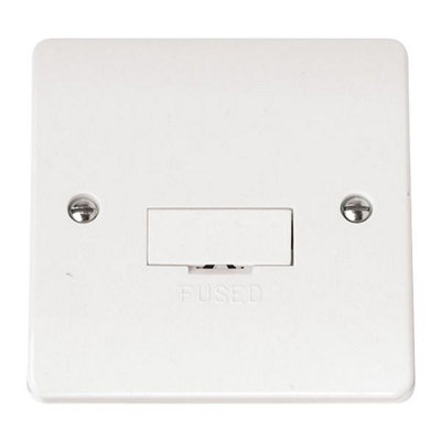Click Scolmore Click Cma650 Mode 13A Unswitched Fused Spur White from B&Q
