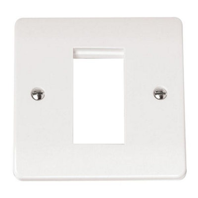Click Scolmore Click Cma310 Mode 1 Gang 1 Euro Module Front Plate