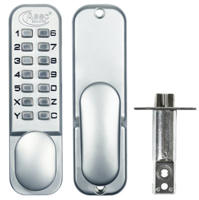 Asec Digital Codelock Door Lock Mechanical Keyless With Hold Open Function from B&Q