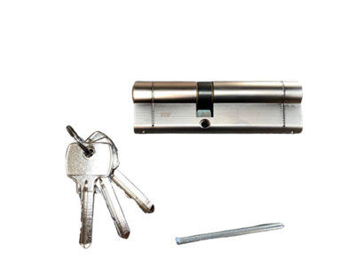 Snap Resistant 6 Pin Cylinder 35/55 90mm Long from B&Q