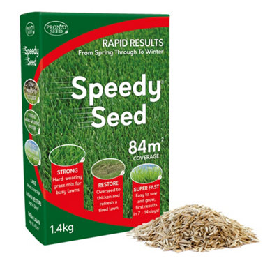 B&Q -  Grass Seed 1.4Kg Premium Quality 84M2 Coverage For OverseedingFast Growing & Hard Wearing Lawn SeedDefra Approved
