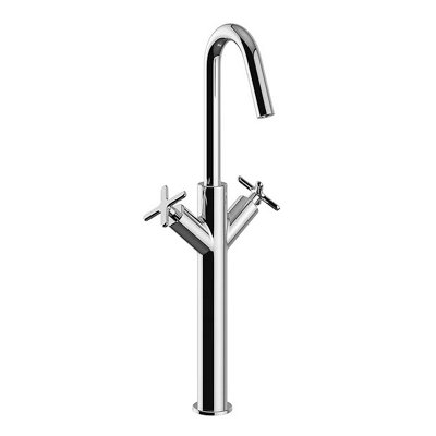 Heritage Salcombe Tall Basin Mixer Tap Chrome from B&Q