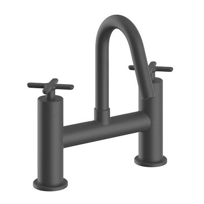 Heritage Salcombe Bath Filler Tap Matt Black from B&Q