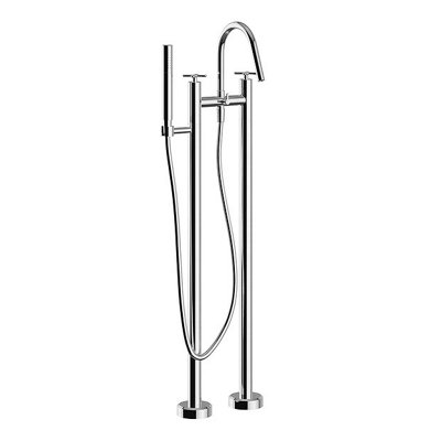 Heritage Salcombe Floor Standing Bath Shower Mixer Inc Kit Chrome from B&Q