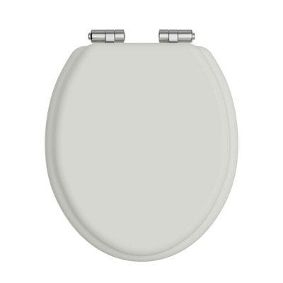 Heritage Toilet Seat Soft Close Chrome Hinges Chantilly Tscha101Sc from B&Q