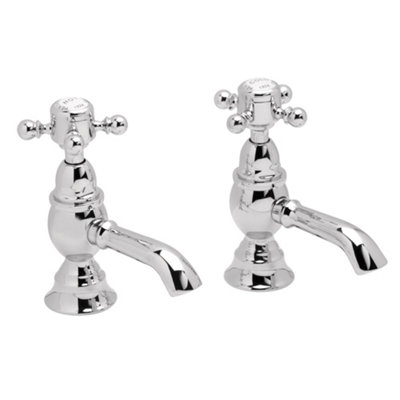 Heritage Highbrook Standard Chrome Effect Basin Pillar Tap from B&Q