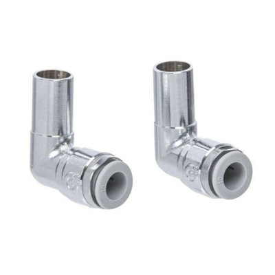 Inta Pushfit Stem Elbow Pair 15mm X 10mm 1510Pfe from B&Q