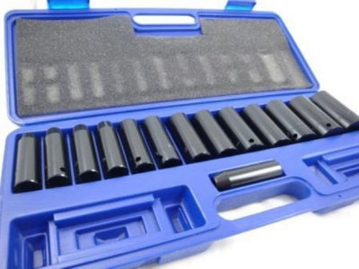 Toolzone 14 Piece 1/2 Inch Deep Impact Sockets from B&Q