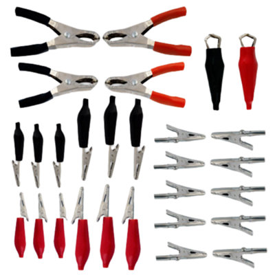 28pc Alligator Electrical Clip Connect Clips Assorted Clamps Connectors - Image 4