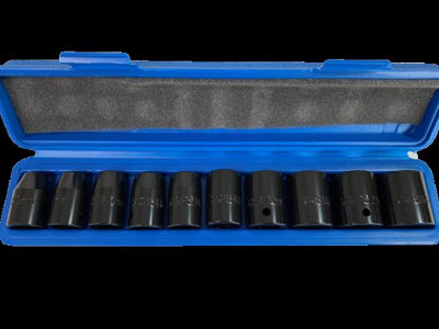 Toolzone 10Pc 1/2" Shallow Impact Sockets from B&Q