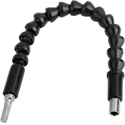 Toolzone Flexible Power Drill Slotted Phillips Pozi Bits Extension Bar 1/2" from B&Q