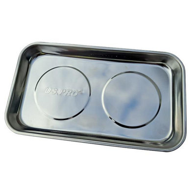 B&Q -  Magnetic Stainless Steel Magnetic Parts Tray Magnetic Dish Parts Dish New