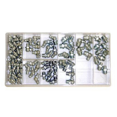 Toolzone Grease Gun Nipple Fitting Assortment 110 Pieces from B&Q