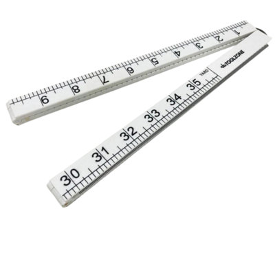 Dunnet Tools 1M Folding Plastic Ruler from B&Q