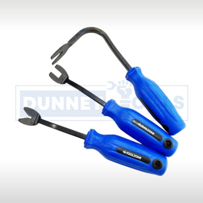 3Pc Car Trim Remover Clip Upholstery Tool Door Panel Fastener-Pin Pliers Puller from B&Q