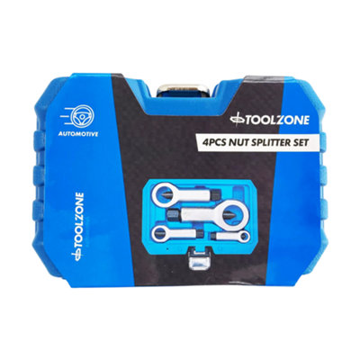 Toolzone 4Pc Heavy Duty Nut Splitter Set from B&Q