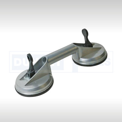 Suction Cup Pad Lifter 80Kg Sucker Plate Glass Tile Mirror Lifter Puller Dual from B&Q