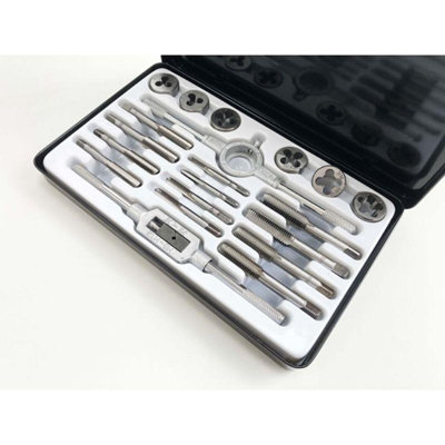 Toolzone Bsf Tap And Die Set 20Pc British Standard Fine 3/16" - 1/2" Whitworth Te741