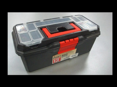 Toolzone 13" Plastic Tool Box Storage Organiser