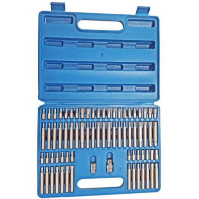 Toolzone 74Pc Crv Hex/star/spline/ribe Bit Set from B&Q