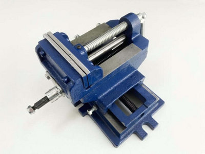 Toolzone 4" / 100mm Cross Sliding Engineer Drill Press Vice Machine Vice Hand Clamp Vise from B&Q