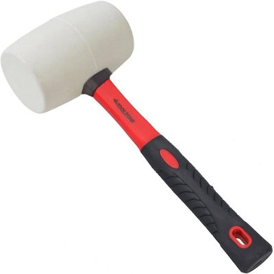 Dunnet Tools 32Oz White Rubber Mallet from B&Q
