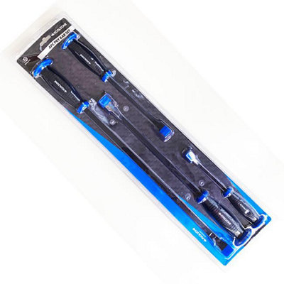 Toolzone 4 Piece Heavy Duty Pry Bar Set Jemmy Bar Wrecking Crow Bar 8" 12" 18" 24" from B&Q