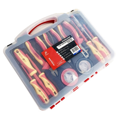 Toolzone 11 Piece Vde Electricians Tool Kit from B&Q