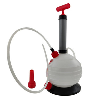 Toolzone Oil Extractor Pump6L Vacuum Extraction Syphon from B&Q