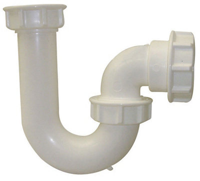 Floplast P Trap White (Dia)40mm from B&Q