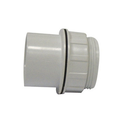 Floplast Abs Solvent Weld Tank Connector 40mm Grey from B&Q