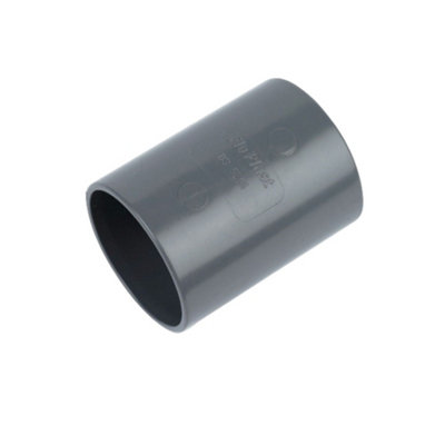 Floplast Abs Solvent Weld Coupling 40mm Grey from B&Q