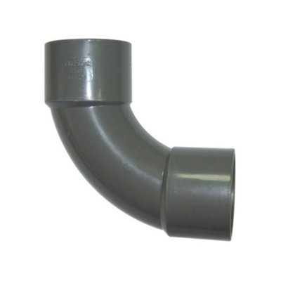 Floplast Abs Solvent Weld 92.5 Degree Bend 40Mm Grey