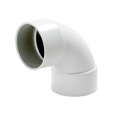 Floplast White 229416 Solvent Weld 87.5° Waste Pipe Bend (Dia)40Mm