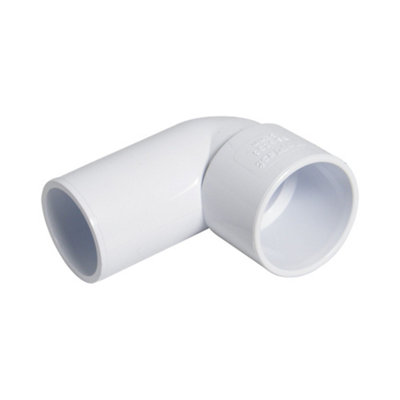 Floplast Abs Solvent Weld 90' Conversion Bend 40Mm White