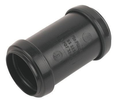 B&Q -  Waste Pipe Coupler Black