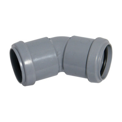 Floplast Push Fit Waste 135' Obtuse Bend 40Mm Grey