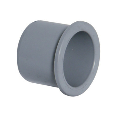 B&Q -  Push Fit Waste Socket Plug 50mm Grey (Pack Of 5)