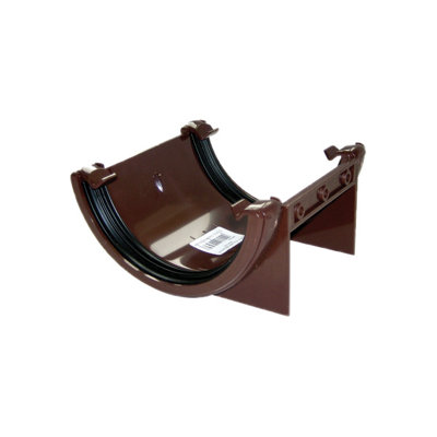 Floplast Brown Half Round Gutter Union Bracket - 112Mm - Image 6