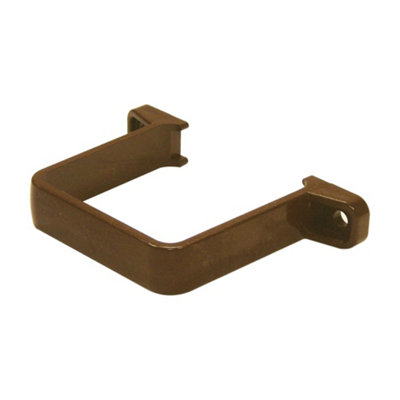 Floplast 65Mm Square Flush Pipe Clip Brown - Durable Upvc - Rcs2 - Ideal For Downpipes - Grey - Image 6