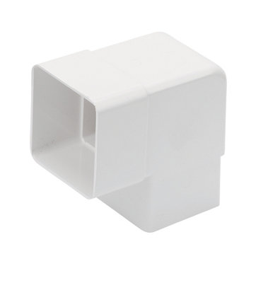 Floplast White Square 92.5° Offset Downpipe Bend from B&Q