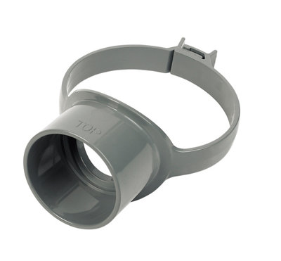 Floplast Ring Seal Soil Grey Strap Boss(Dia)110mm from B&Q