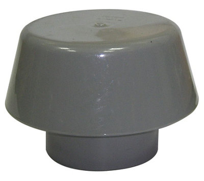 B&Q -  Grey Push-Fit Waste Pipe Cowl(Dia)110mm