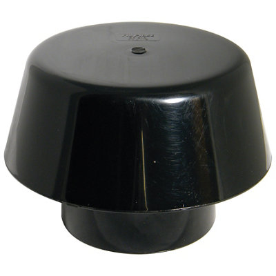 B&Q -  Black Push-Fit Waste Pipe Cowl(Dia)110mm